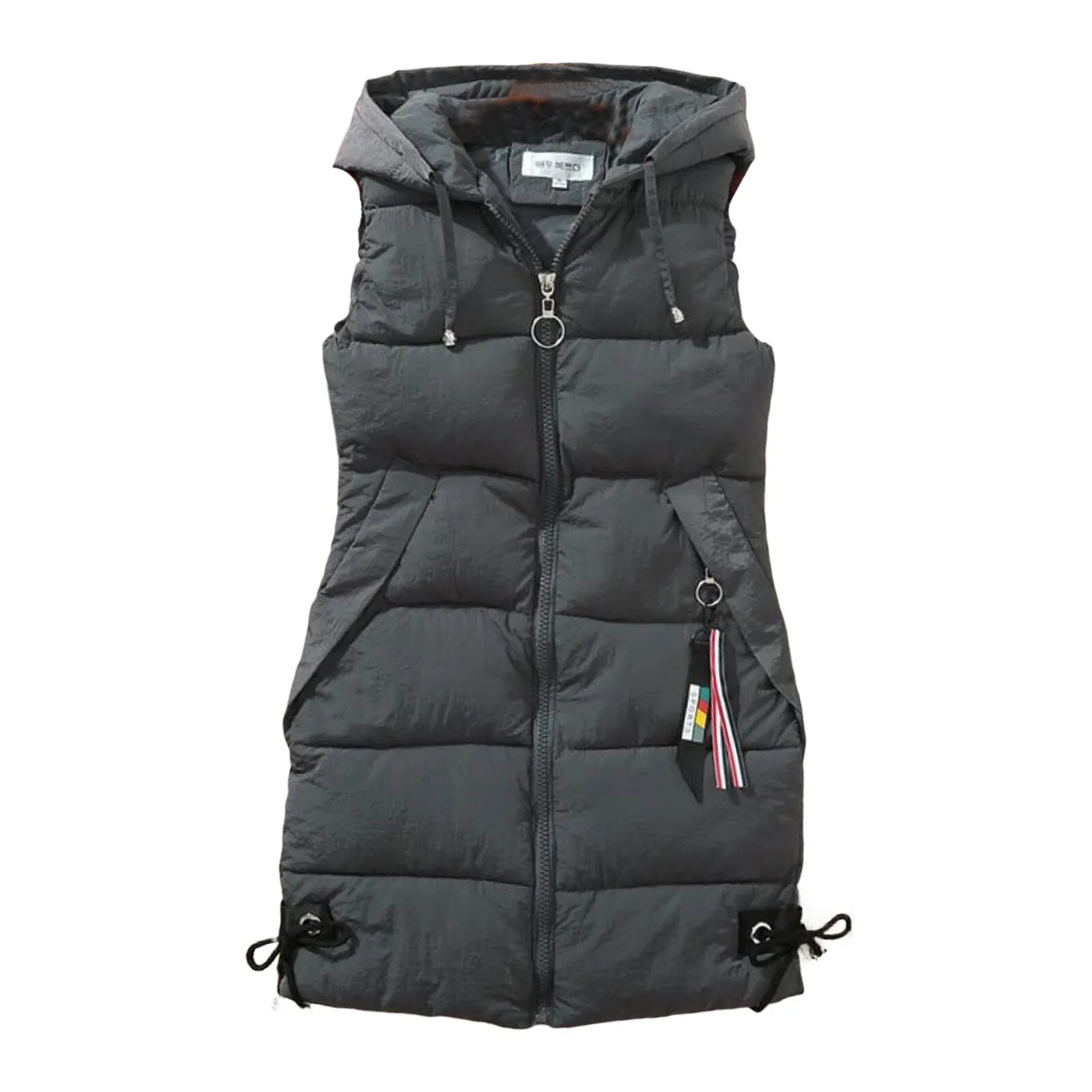Women's Puffer Vest Zip Up Quilted Padded Winter Sleeveless Hooded Vest Gilet Warm Jacket Outerwear Vest - Women's Clothing